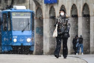 Zagreb: Snijeg u centru grada