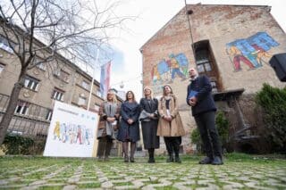 Zagreb: Predstavljen mural posvećen izbjeglicama