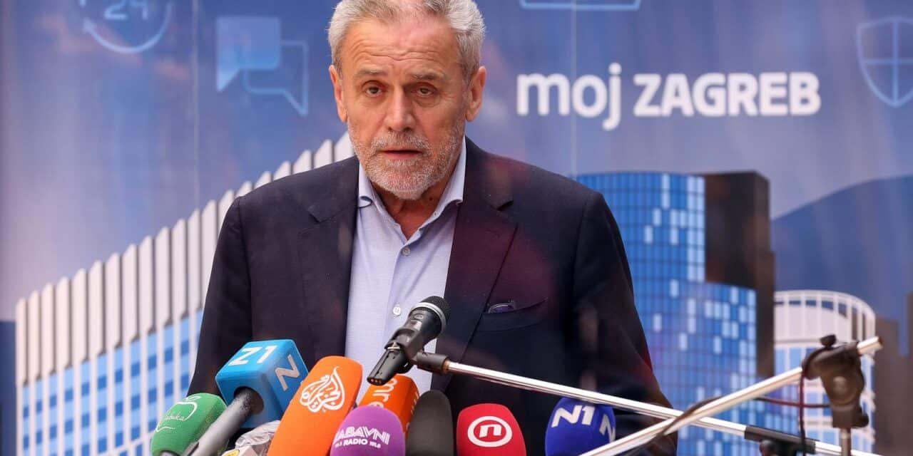 Zagreb, 10.04.2020 – Konferencija za medije Stozera civilne zastite grada Zagreba i gradonacelnika Milana Bandica