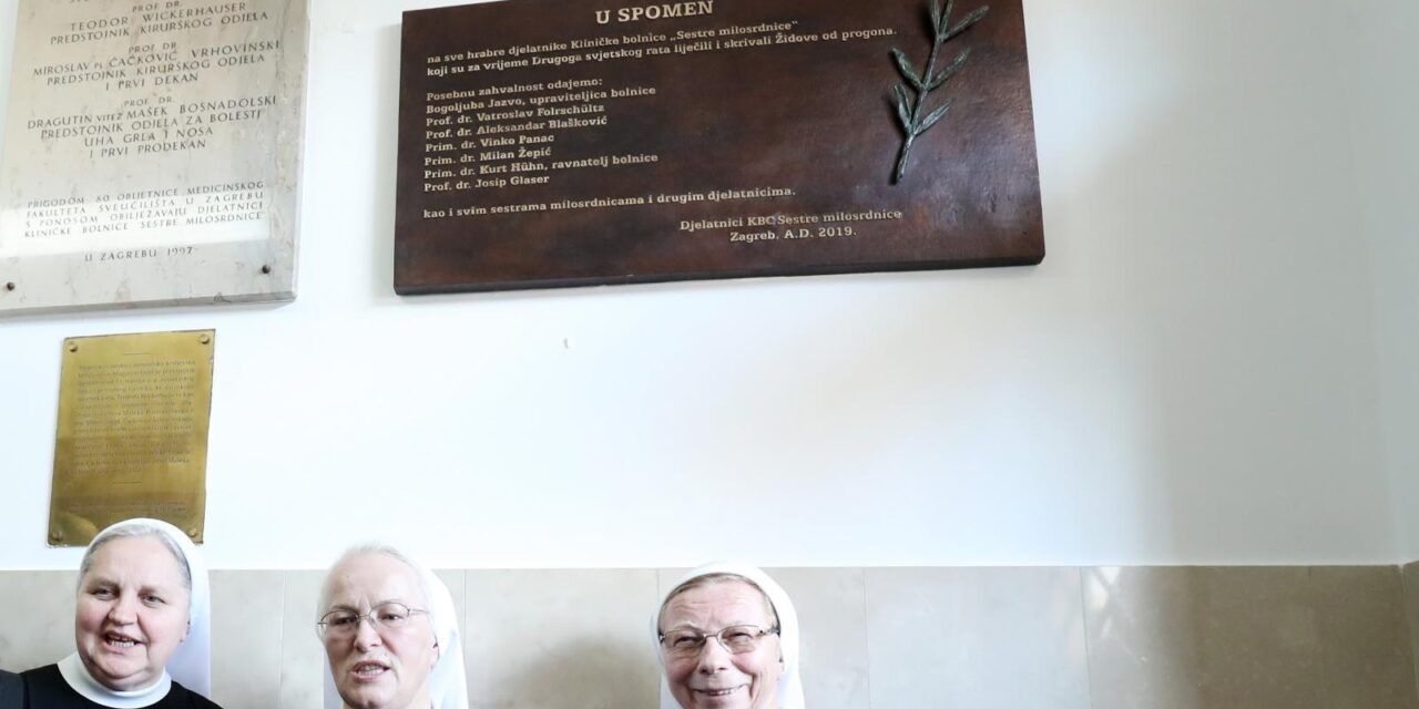 Otkrivena spomen ploča časnim sestrama i liječnicima za hrabar čin liječenja tijekom II. svjetskog rata