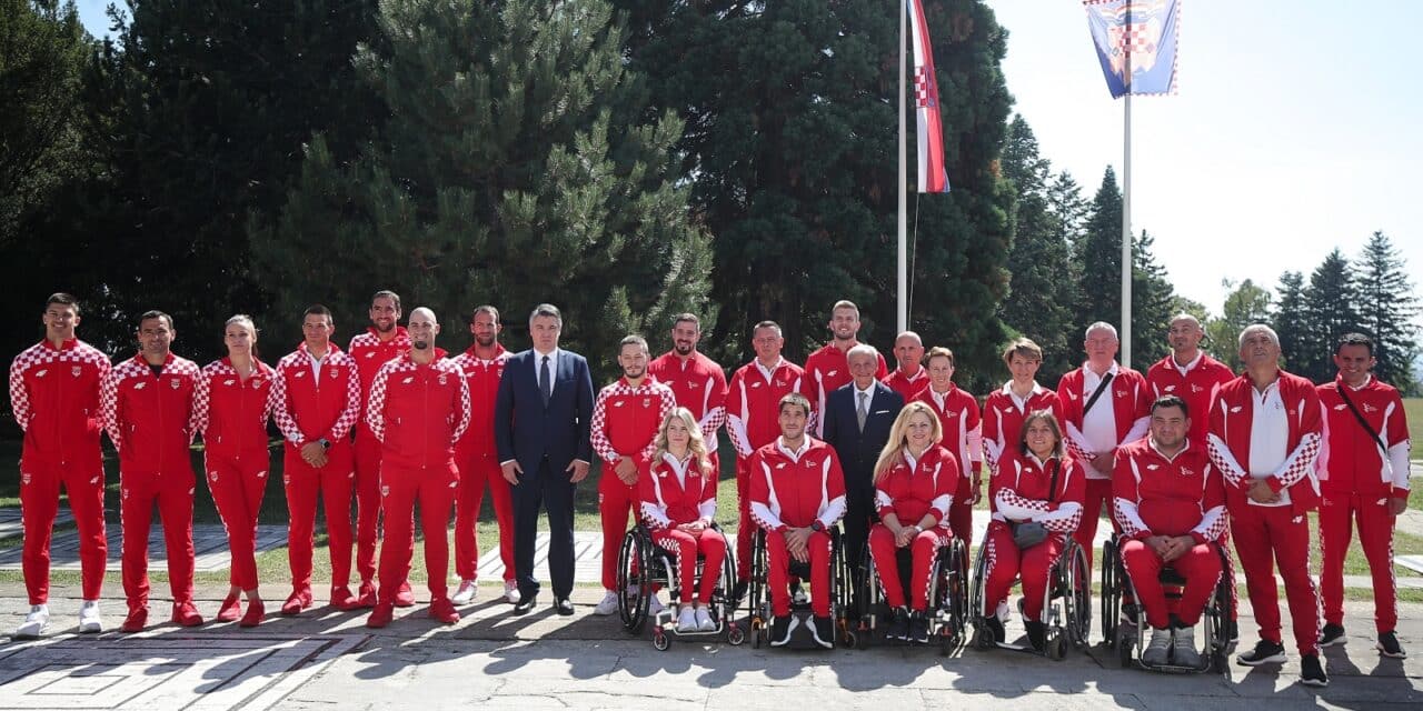 Zagreb: Predsjednik Milanović ugostio paraolimpijce i olimpijce koji su nastupili u Tokiju