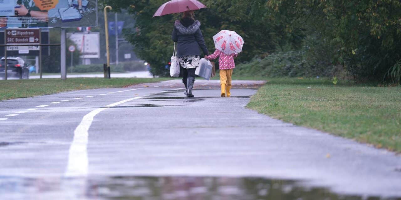 Kišovito vrijeme u Novom Zagrebu