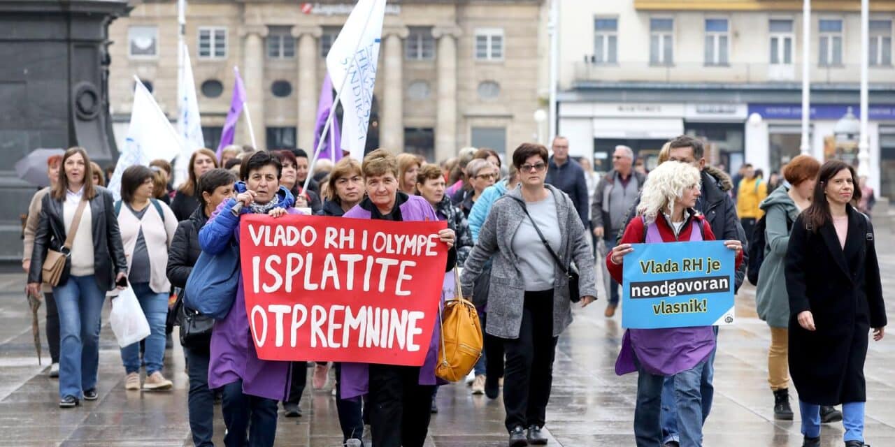Zagreb: Prosvjeduju radnice Orljave