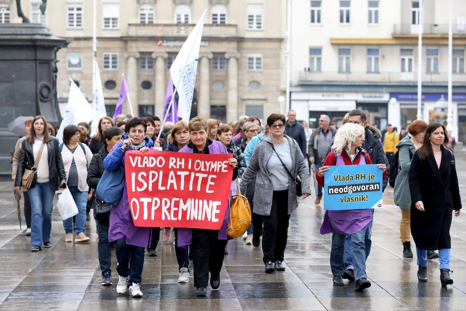 Zagreb: Prosvjeduju radnice Orljave