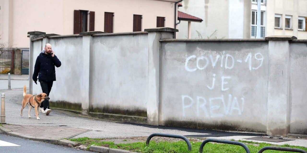Zagreb: Nedovršena poruka o koronavirusu osvanula u Krčelićevoj ulici