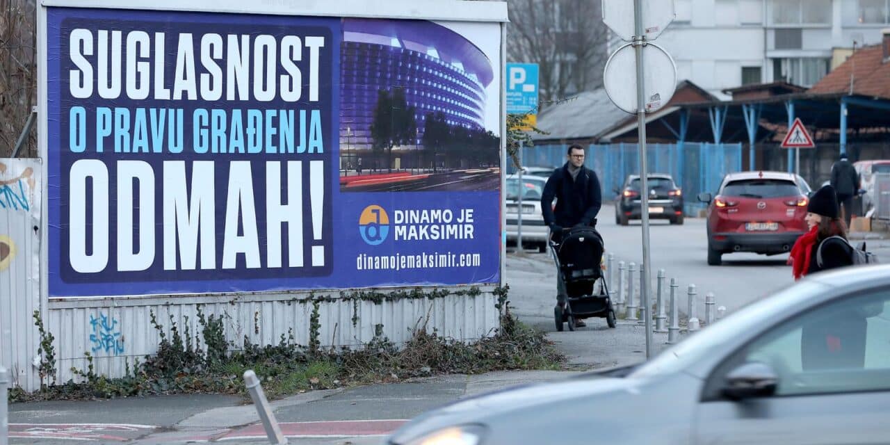 Zagreb: Inicijativa plakatima pokušava potaknuti izgradnju stadiona Dinamo