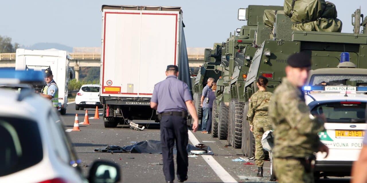 Vojni policajac poginuo na autocesti, pogazio ga kamion