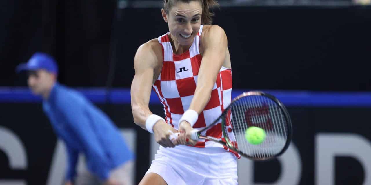 Rijeka: Billie Jean King Cup teniski turnir, dvoboj tenisačica Hrvatske i Njemačke, Martić/Lys