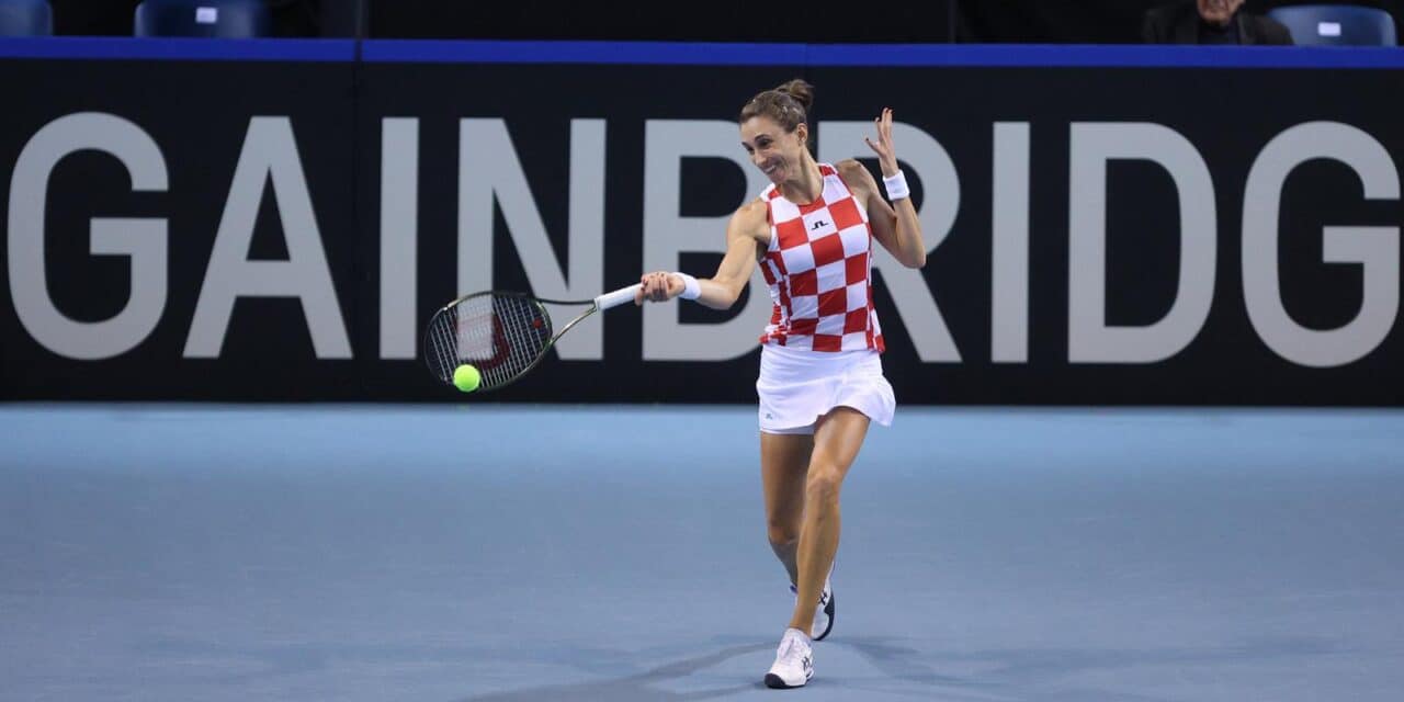 Rijeka: Billie Jean King Cup teniski turnir, dvoboj tenisačica Hrvatske i Njemačke, Martić/Lys
