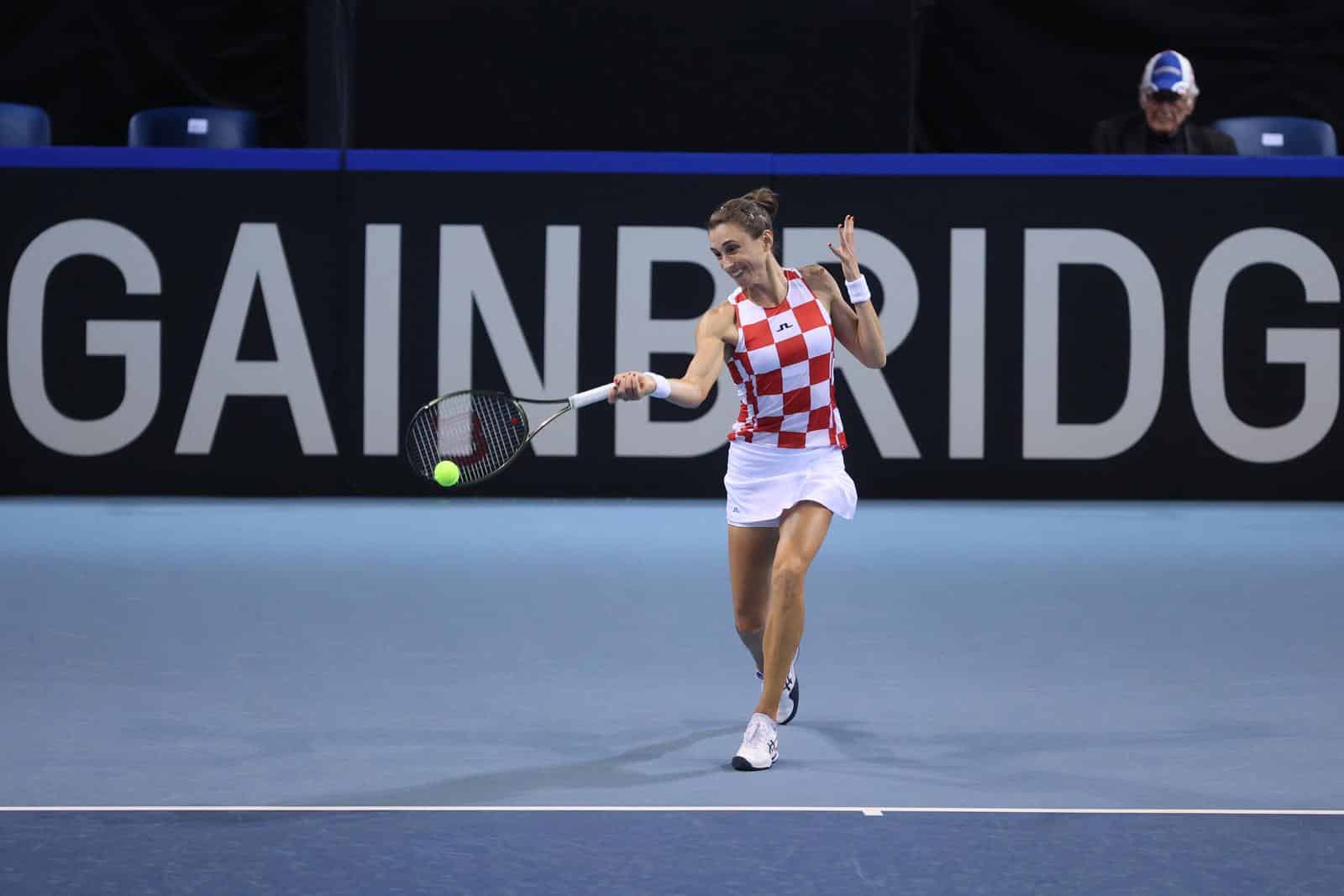 Rijeka: Billie Jean King Cup teniski turnir, dvoboj tenisačica Hrvatske i Njemačke, Martić/Lys