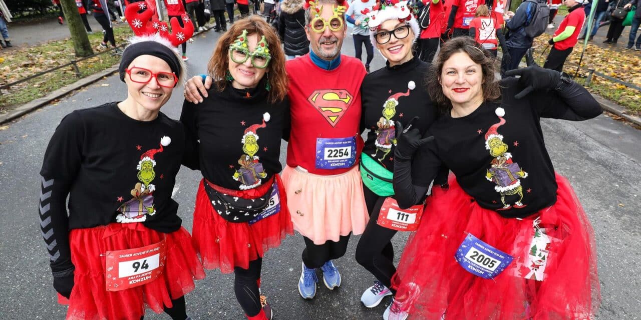 U Zagrebu je održana humanitarna i kostimirana utrka Zagreb Advent Run