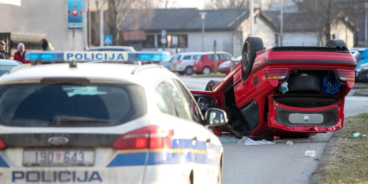 Zagreb: Prometna nesreća u naselju Prečko