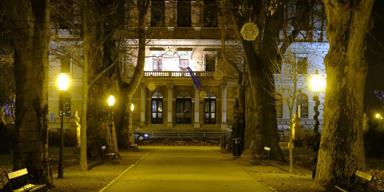 Centar Zagreba u hladnim večernjim satima