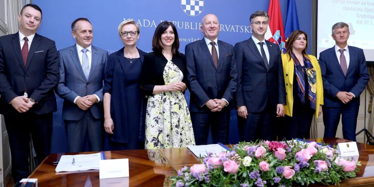 Svečano potpisan ugovor za projekt “Dječji centar za translacijsku medicinu Dječje bolnice Srebrnjak”