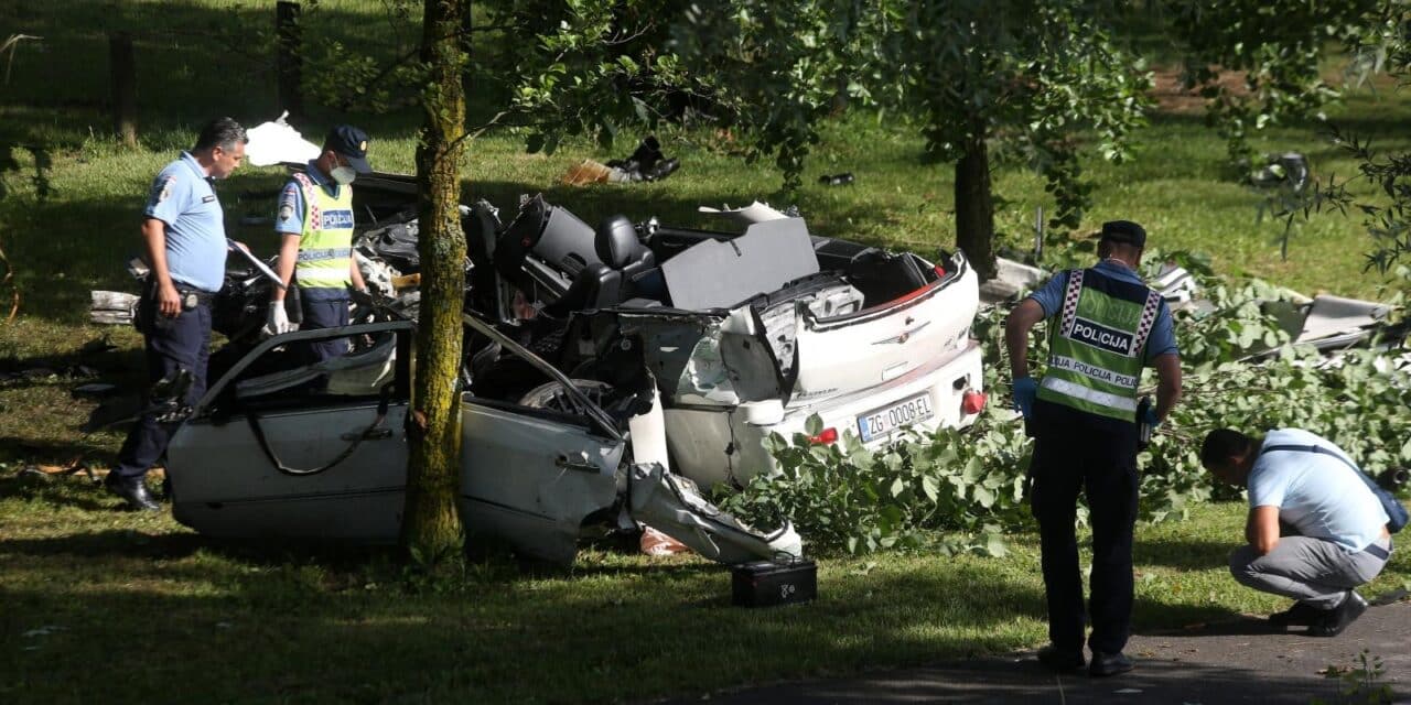 Zagreb: Na Jarunuskom jezeru automobilom se zaletio u stup i poginuo
