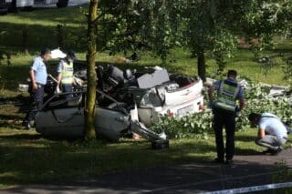 Zagreb: Na Jarunuskom jezeru automobilom se zaletio u stup i poginuo