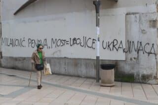 U Splitu osvanuo grafit: “Milanović, Penava, Most = ubojice Ukrajinaca”