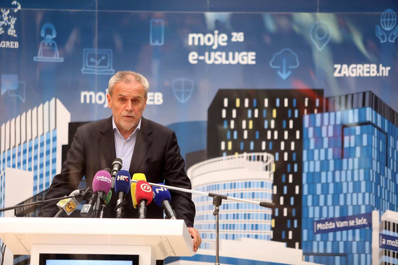 Zagreb, 13.04.2020 – Konferencija za medije Stozera civilne zastite grada Zagreba i Milana Bandica