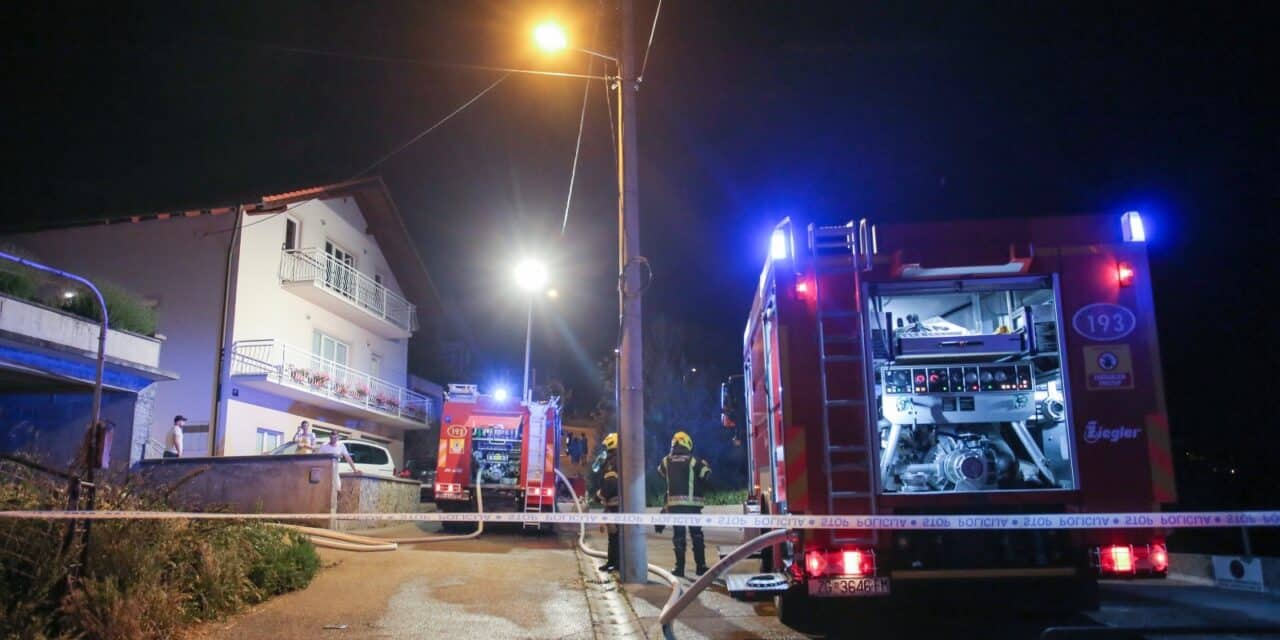 Zagreb: Požar na krovištu kuæe u Graèanima