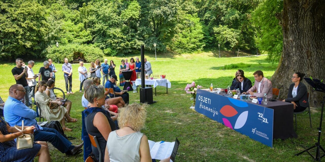Zagreb: Konferencija za medije Zagrebačke filharmonije u parku Maksimir