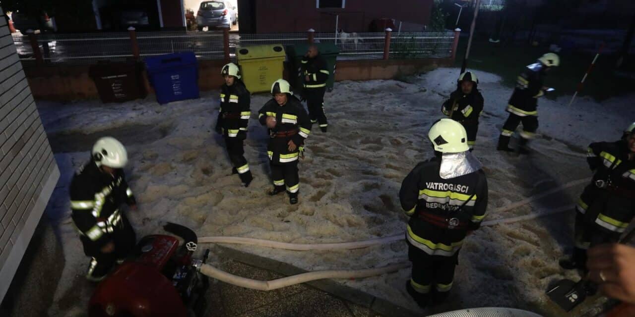 Novo nevrijeme poharalo Zagorje: Nakon tuče obilna kiša potopila ceste kod Poznanovca