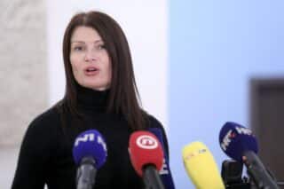 Zagreb: Sabina Glaasovac komentirala presudu Ivi Sanaderu i HDZ-u