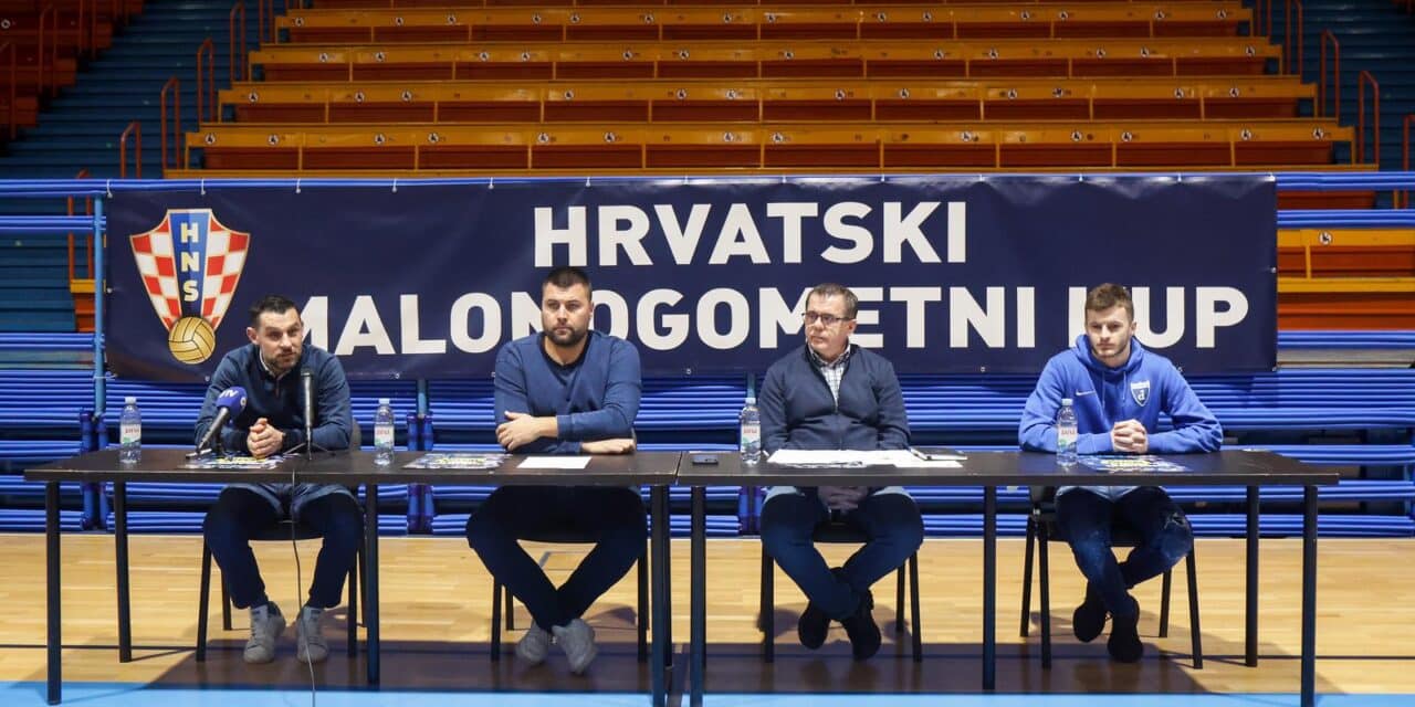 Zagreb: Konferencija za medije povodom zavr�nice Hrvatskog malonogometnog kupa