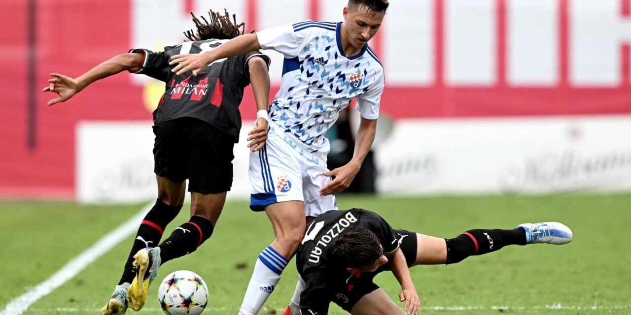 Milano: AC Milan i GNK Dinamo u utakmici UEFA Lige prvaka mladih