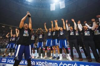 Zadar slavi nakon osvajanja Kupa Krešimira Ćosića