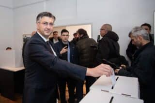 Zagreb: Andrej Plenković glasao na unutarstranačkim izborima HDZ-a