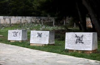 Šibenik: Nacistièki i ustaški grafiti na spomeniku antifašistima još uvijek nisu uklonjeni
