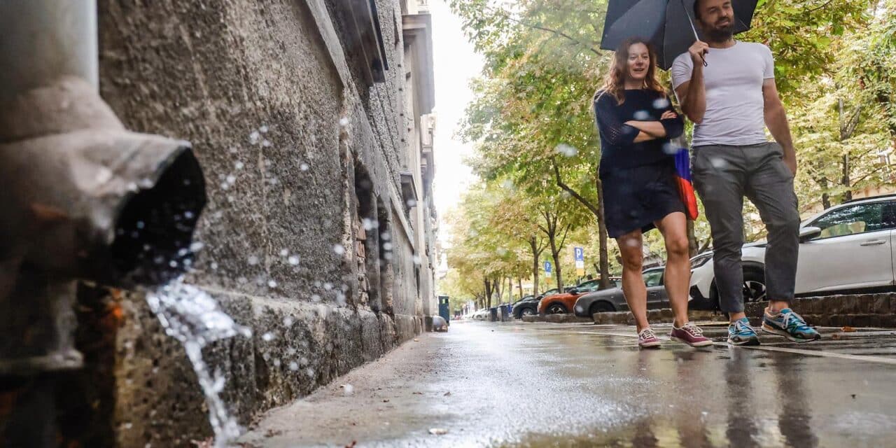 Najavljeni pljusak uz grmljavinu osvježio zagrebačke ulice