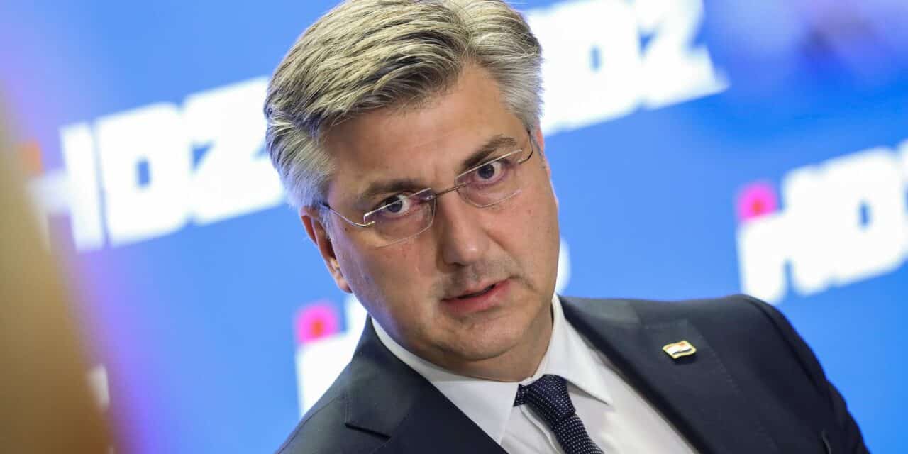Zagreb: Andrej Plenković dao je izjavu medijima nakon sjednice Predsjedništva HDZ-a