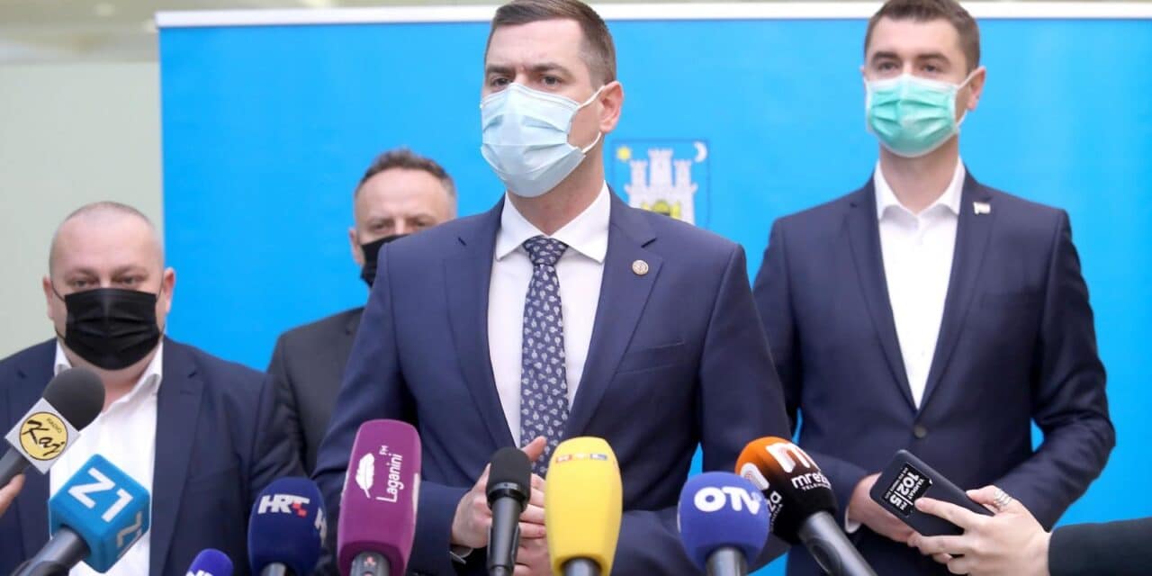 Zagreb: Predsjednik Skupštine Mislav Herman održao je konferenciju za medije