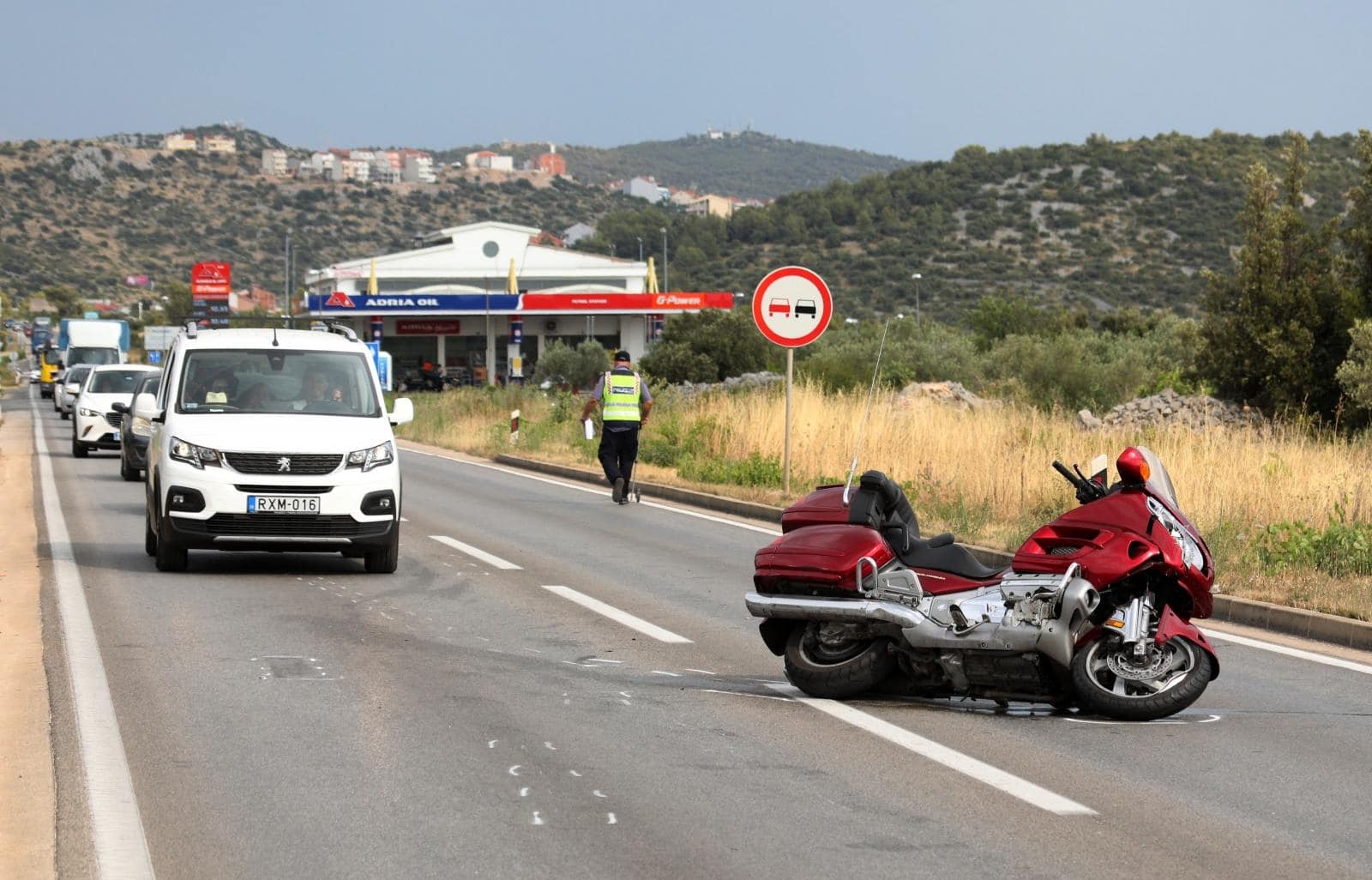 Dva motora sudarila su se na jadranskoj magistrali u Njivicama