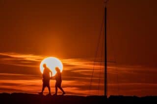 Romantični zalazak sunca u Fažani