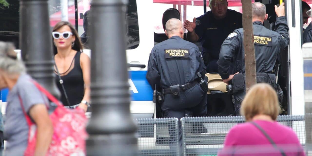 Zagreb: Jako policijsko osiguranje u centru grada uoči utakmice Dinama i West Hama