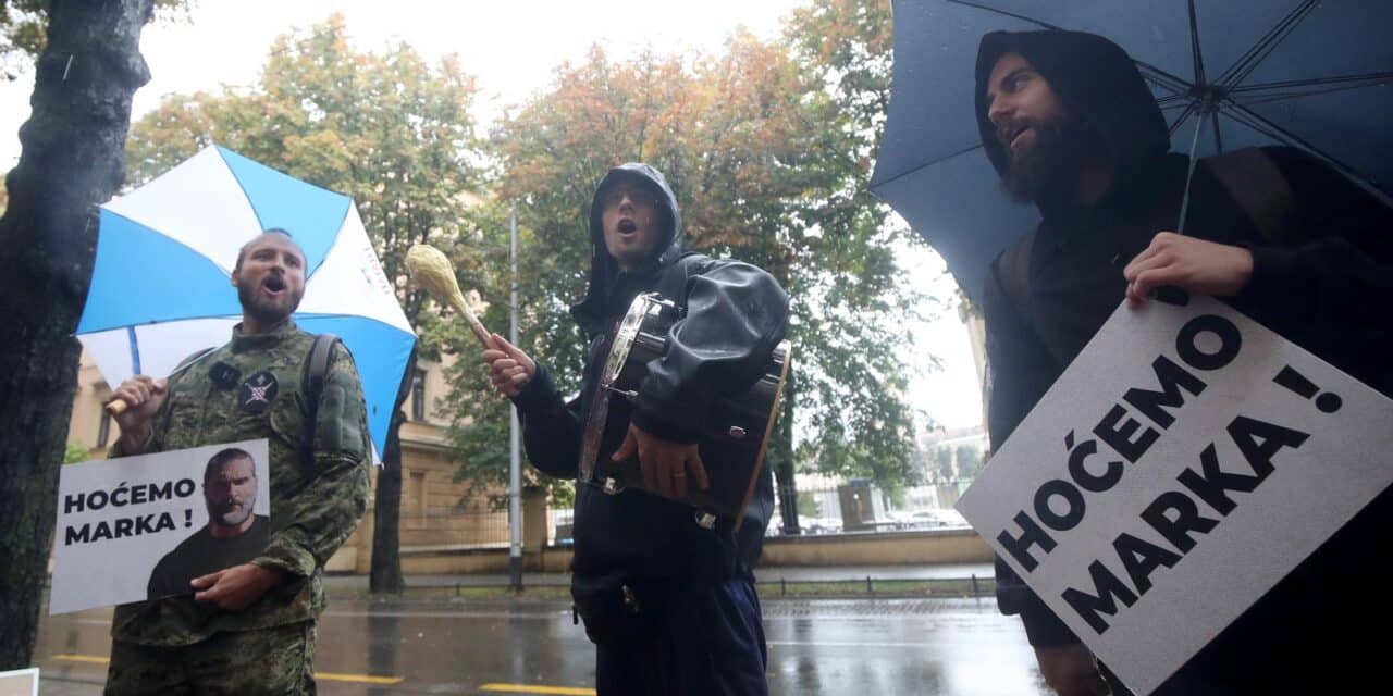 Zagreb: Uoči početka optužnog vijeća za Marka Franciškovića, okupili su se njegovi istomišljenici