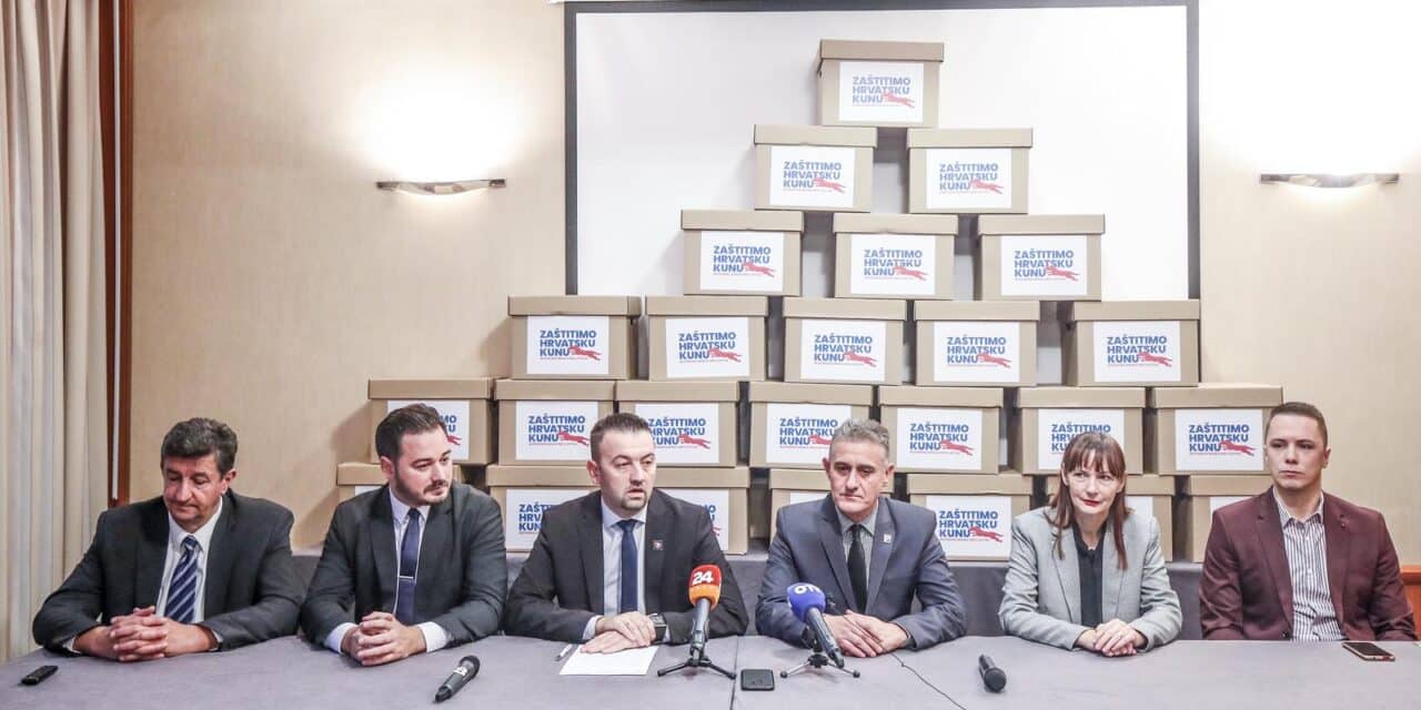 Zagreb: Objavljen broj prikupljenih potpisa referendumske inicijative “Zaštitimo hrvatsku kunu”