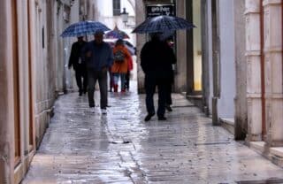 Kišni dan u Splitu