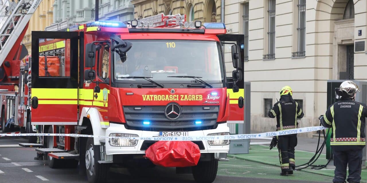 Požar u centru Zagreba, gusti dim prekrio Tomislavov trg