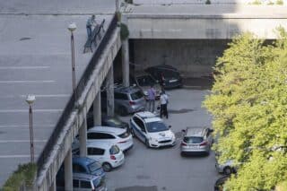 Očevid u garaži nakon požara automobila u Splitu