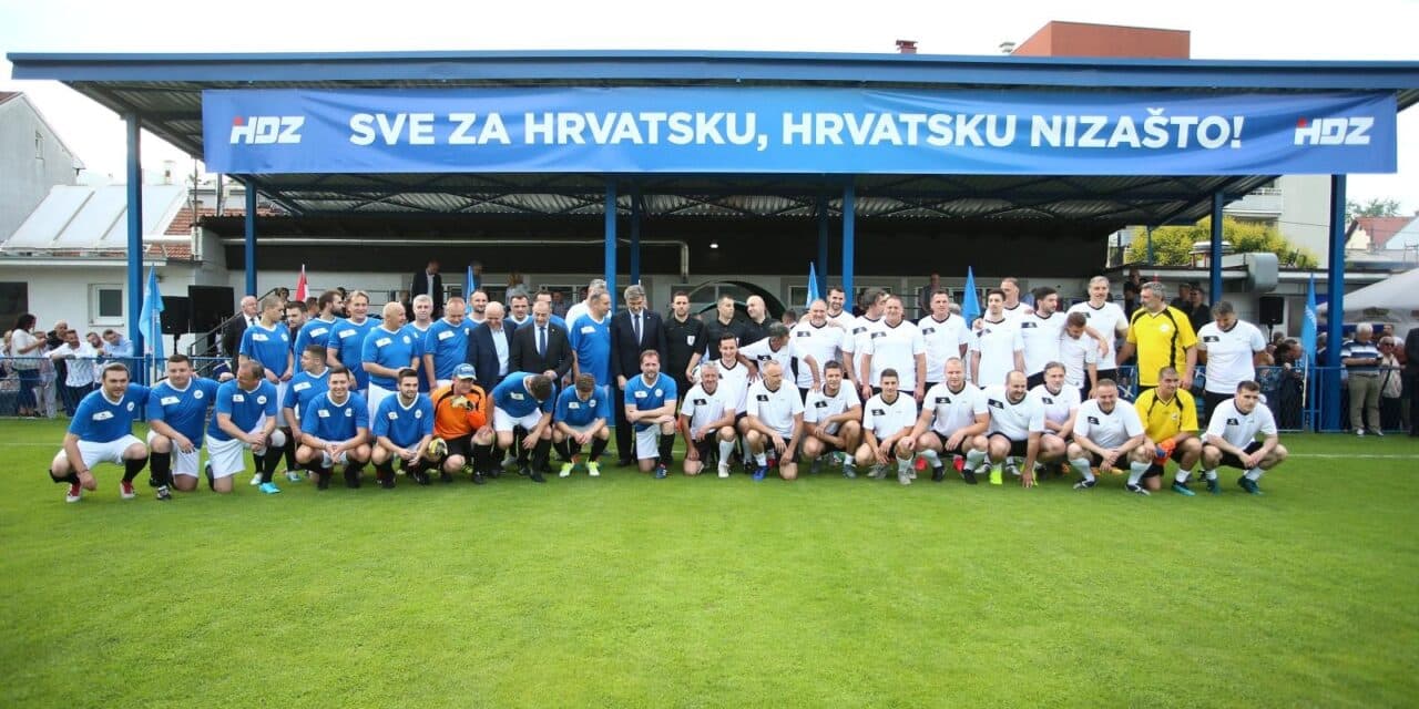 Nakon svečanosti 31. godine osnutka HDZ-a, odigrana i tradicionalna nogometna utakmica