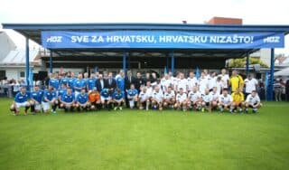 Nakon svečanosti 31. godine osnutka HDZ-a, odigrana i tradicionalna nogometna utakmica