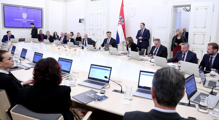 Zagreb: U Banskim dvorima održana je 185. sjednica Vlade RH