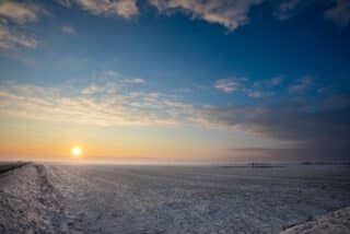 Slavonija u jutarnjim satima prekrivena snijegom i temperatutama ispod nule