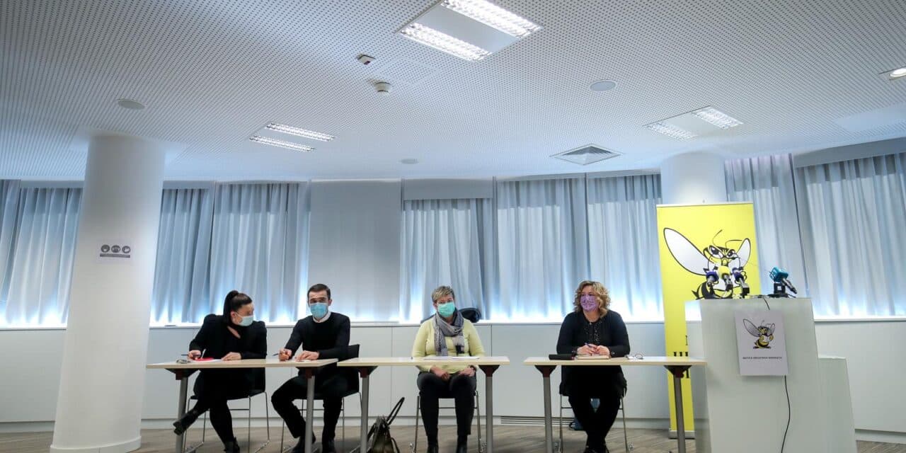 Zagreb: Konferencija za medije Matice hrvatskih sindikata o ponudi Vlade RH u pregovorima za novi Temeljni kolektivni ugovor