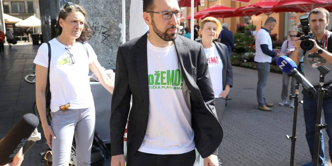 Zagreb: Konferencija koalicije Možemo! o zakonu o obnovi Zagreba
