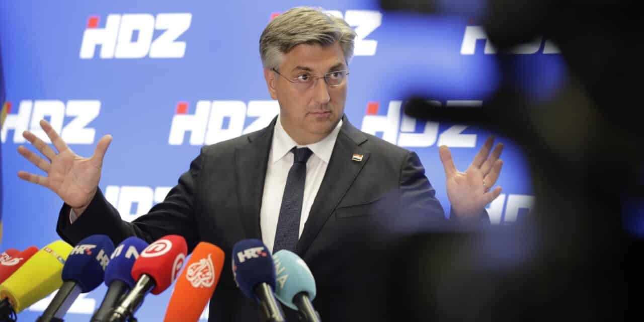 Zagreb: Andrej Plenković dao je izjavu medijima nakon sjednice Predsjedništva stranke