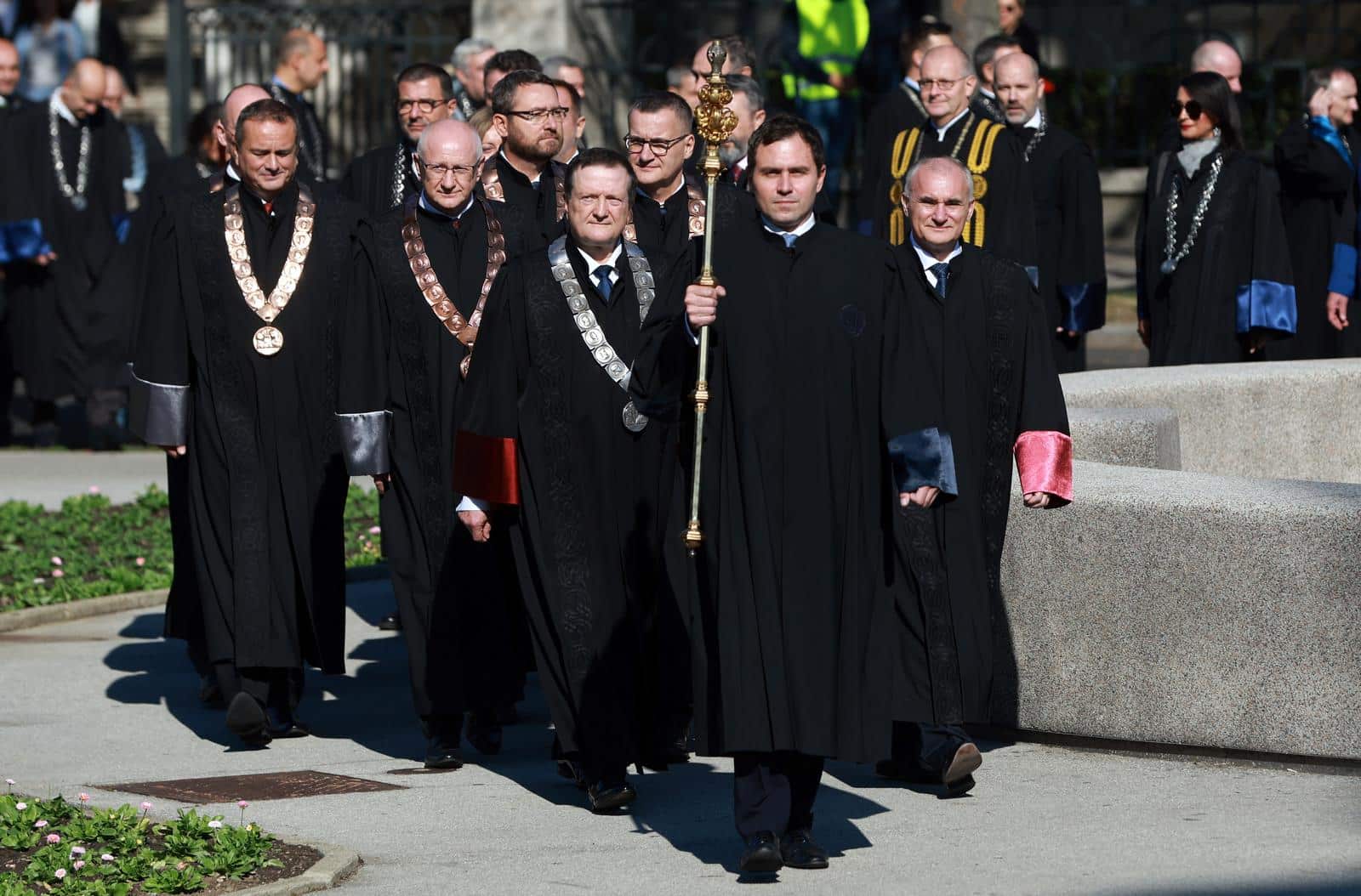 Zagreb: Povorka na svečanu inauguracija rektora Sveučilišta u Zagrebu Stjepana Lakušića